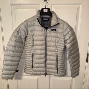 Patagonia Light Gray Puffer Jacket